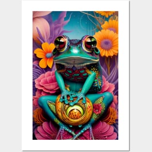 Colourful Frog Posters and Art